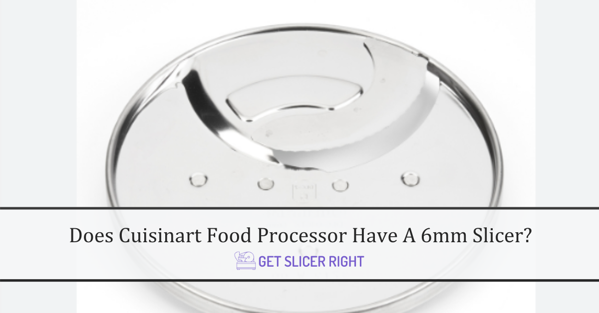 Cuisinart food processor have 6mm slicer