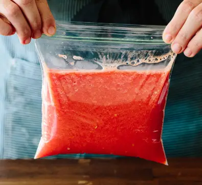 Freezing Tomato Juice Freezing Tomato Juice