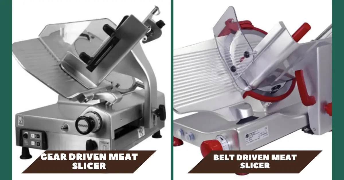 Gear vs belt meat slicer