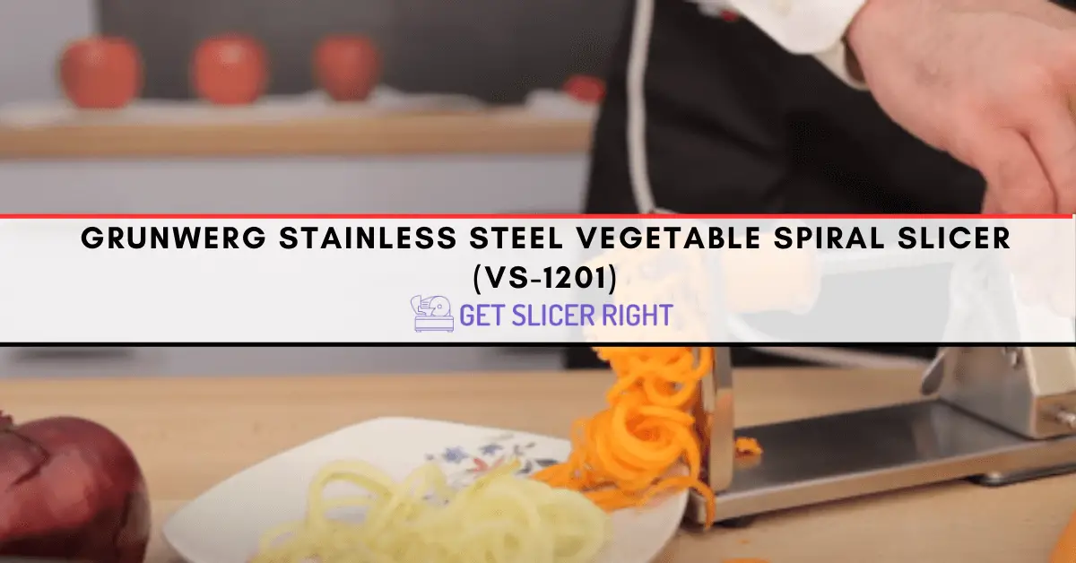 Grunwerg VS-1201 Stainless Steel Vegetable Spiral Slicer