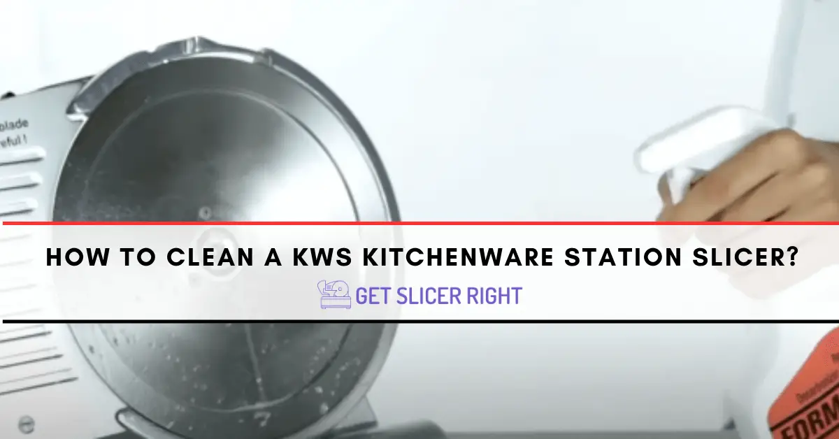 How to clean & sharpen kws meat slicer