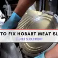 Hobart meat slicer adjustment knob stuck won't adjust