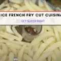 How to cut potatoes for french fries in a food processor