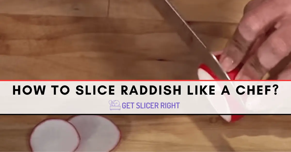 How to cut a radish