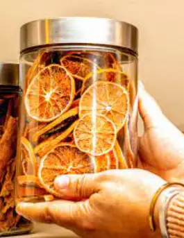 How to store dried orange slices