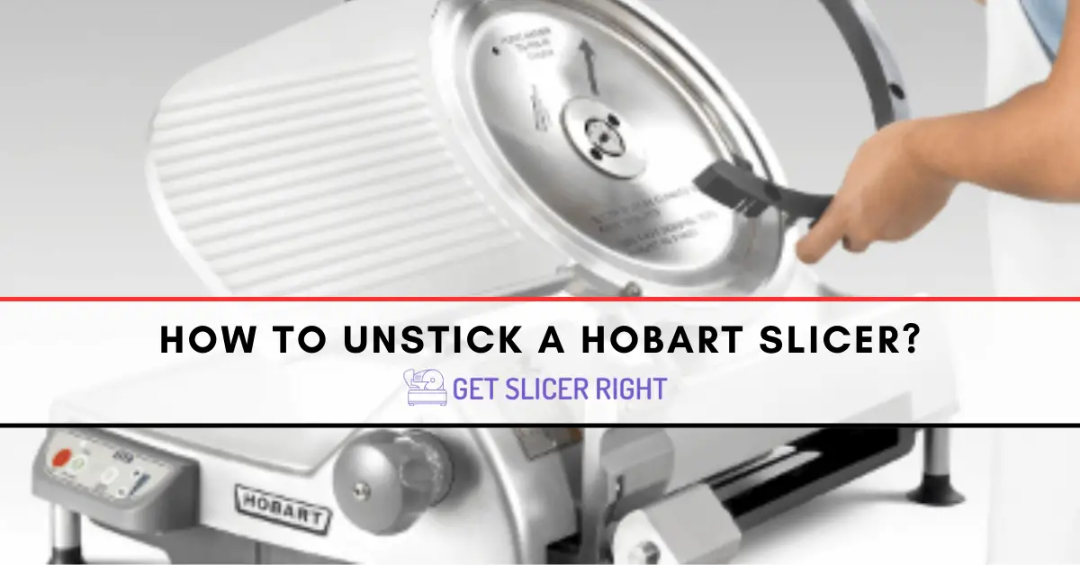 Hobart meat slicer adjustment knob stuck won't adjust