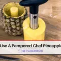 Use Pampered Chef Pineapple Slicer