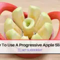 Use progressive apple slicer