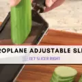 Adjustable v-blade mandoline vegetable slicer