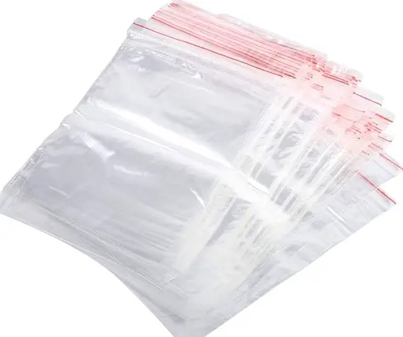 Resealable plastic bags