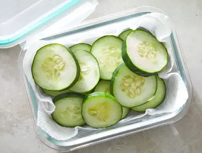 Store the cucumbers in the refrigerator Store the cucumbers in the refrigerator