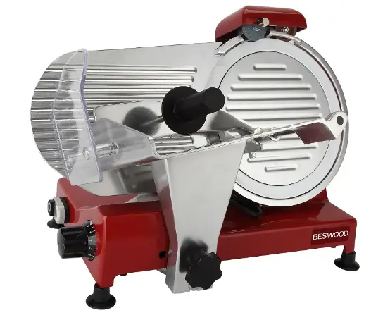 Beswood 10&Quot; Premium Chromium-Plated Steel Blade Slicer Beswood meat slicer