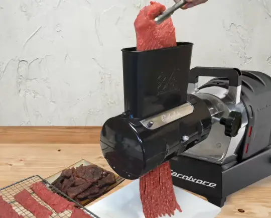 Cabela's Commercial-Grade Jerky Slicer Cabela's jerky slicer master the art of consistent slicing