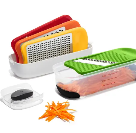 A Grater-Slicer Combo That Makes Prep Work Easy And Safe Can i use the oxo grate & slice set for julienne slicing