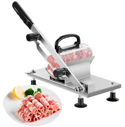 Can a commercial meat cutter handle frozen meat