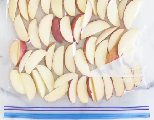 Can you freeze sliced apples for pies