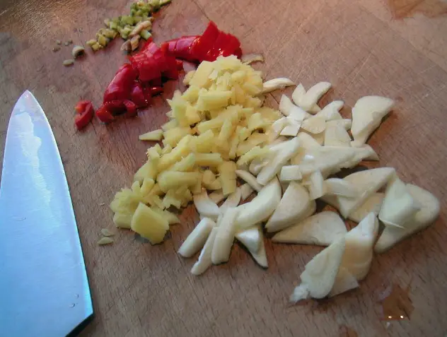 Chopping means cutting food into small, irregular pieces Chopping