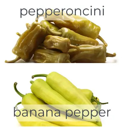 The Difference Between Pepperoncini And Banana Peppers Differences between sliced banana peppers and sliced pepperoncini