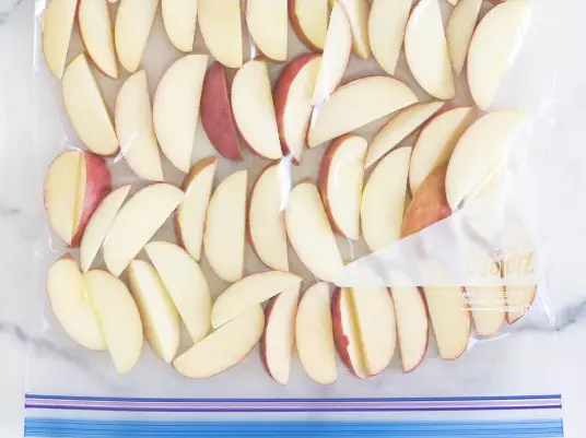 How To Freeze Apples Dry pack freezing