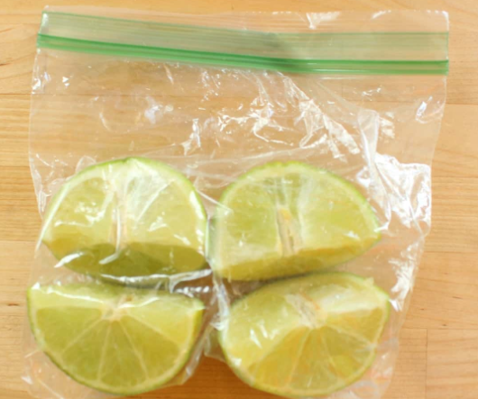 How to freeze lime wedges