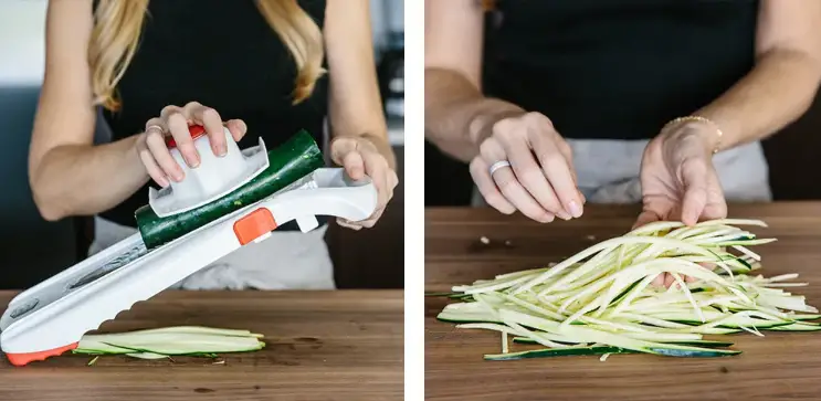 How to Slice Zucchini with the Pampered Chef Mandoline