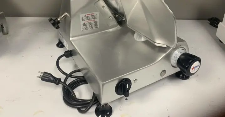 Before Cleaning The Meat Slicer, Turn The Machine Off Is it necessary to unplug the meat slicer before cleaning
