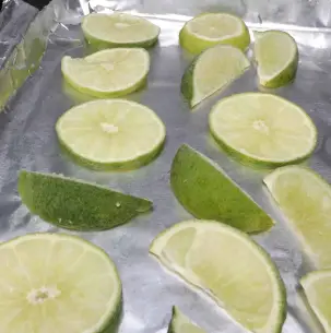 Limes can be frozen