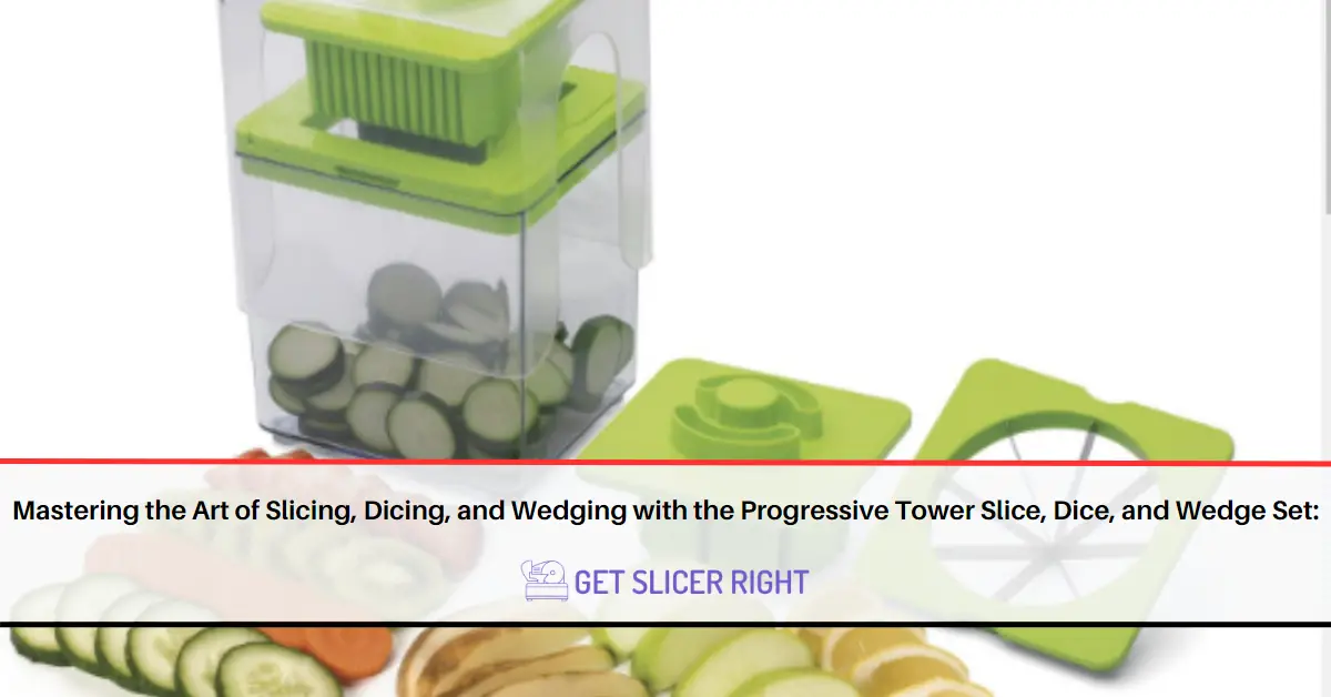 Mastering Art Slicing, Dicing, Wedging with Progressive Tower Slice, Dice, and Wedge Set