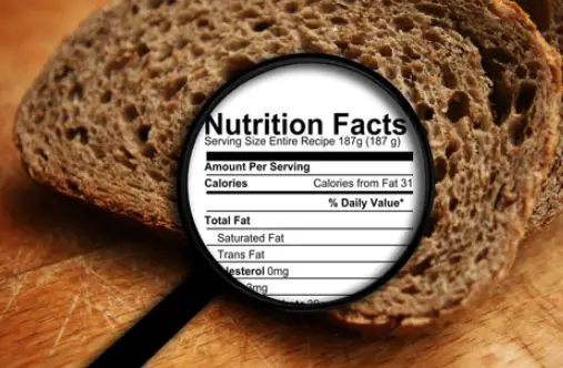 Nutritional facts of bread