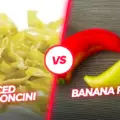 Sliced pepperoncini vs banana