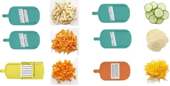 he Cook's Essentials slicer provides you with a versatile range of seven included blades Thick Slice