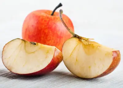 What happens to apples when left overnight