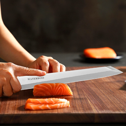 What is the advantage of a Sashimi Slicer over a regular knife