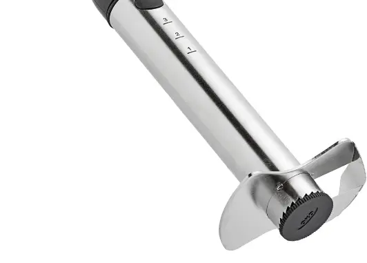 The Oxo Pineapple Slicer Features A Stainless Steel Blade And A Comfortable What materials are used in the construction of the oxo pineapple slicer