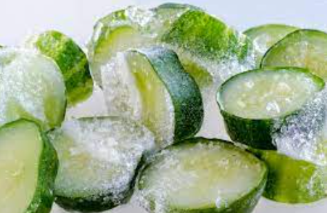 Why freeze cucumber slices
