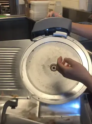 Use the Sharpening Buttons Blade Sharpening