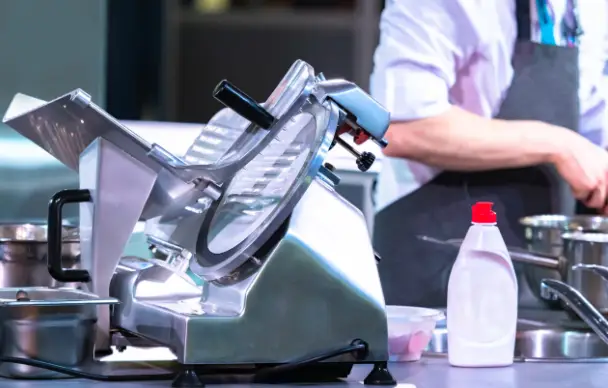 How To Clean A Meat Slicer Can i use any cleaner and sanitizer for cleaning the slicer