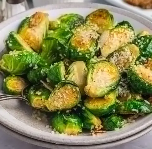 Brussels Sprouts Roasted with Garlic Butter Garlic Butter roasted Brussel Sprouts
