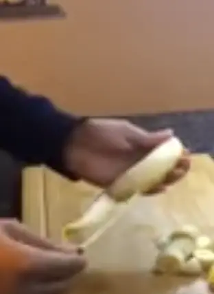 Hold The Stem End Hold the stem end of the banana