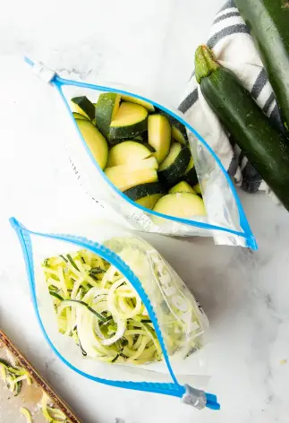 How should I store sliced zucchini