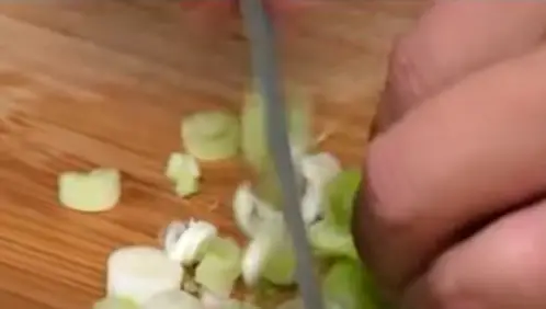 After You Have Your Sliced Green Onions, Take Your Knife And Run It Through The Slices. Method mincing