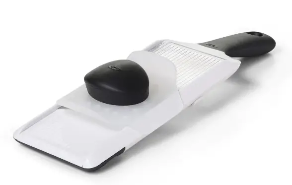 Hand-Held Mandoline Slicer Oxo handheld mandoline slicer