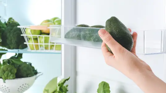 Freeze Avocados Place all your unripe avocados in the refrigerator
