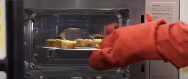 Place The Baking Sheet In The Oven And Let The Bread Bake For About 4-5 Minute Place the baking sheet in the oven