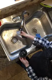 Cleaning With Water Rinse with warm water
