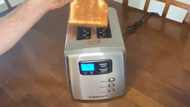 Clean out the bread crumbs Toasts Are Burning
