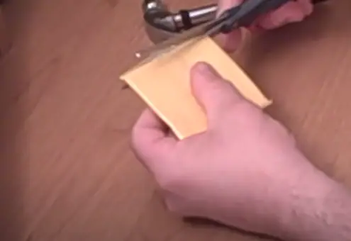 How to Open a Prepackaged Cheese Slice Unwrapping Pre-Sliced Cheese