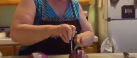 Using a knife, begin to slice your item