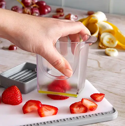 How to Slice Strawberries With The Pampered Chef Slicer Can You Slice Strawberries With The Pampered Chef Slicer