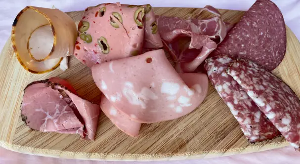 Different Slices Of Deli Meat